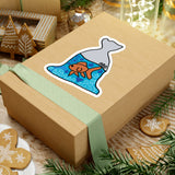 Swim Little Guppie  Stickers
