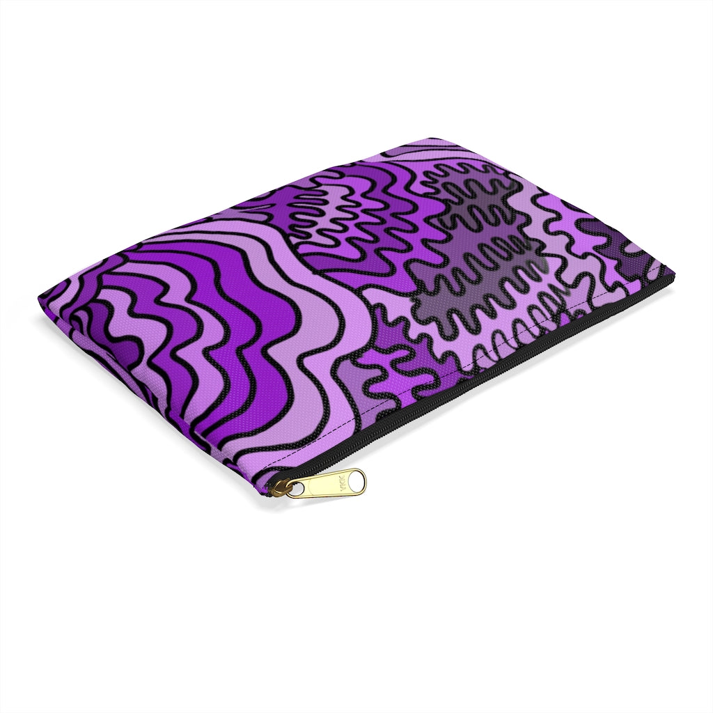 Purple Swirl Accessory Pouch
