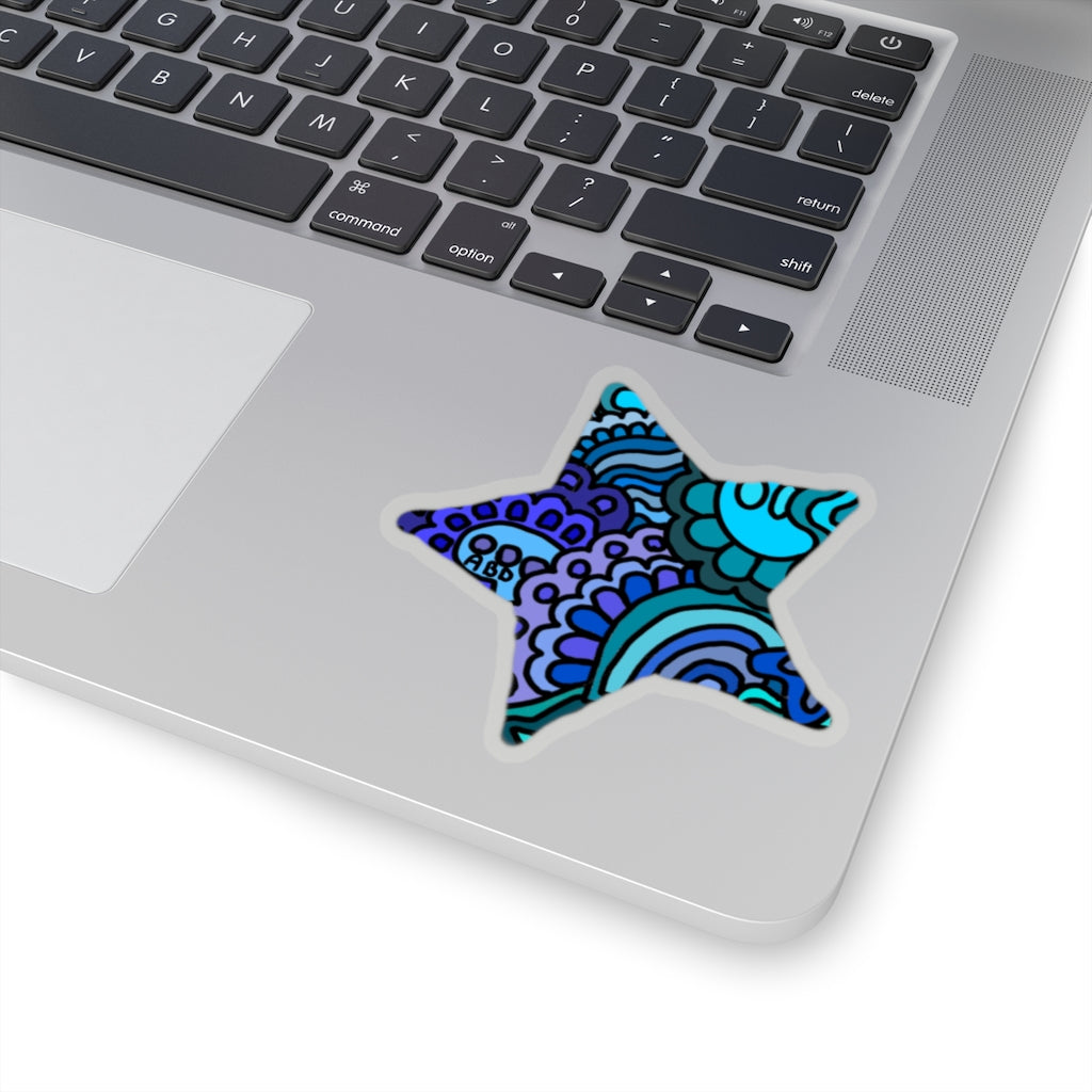 Doodle Cut Star Stickers