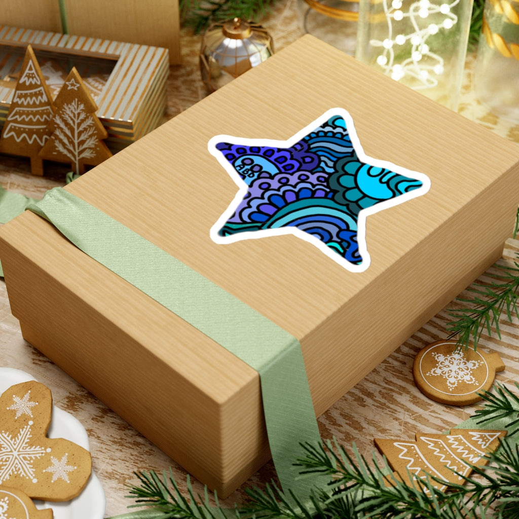 Doodle Cut Star Stickers
