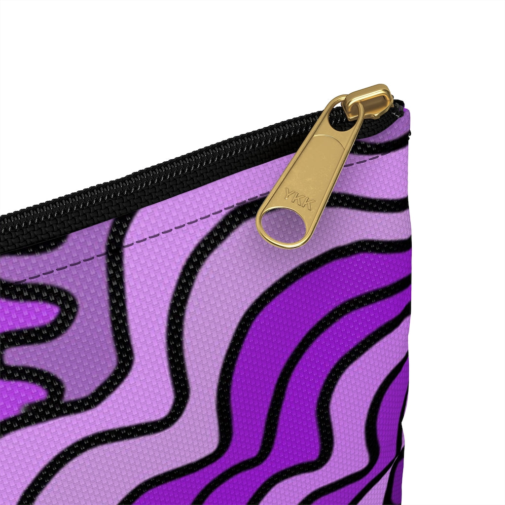 Purple Swirl Accessory Pouch