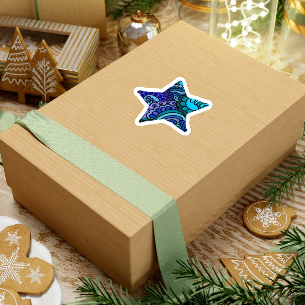 Doodle Cut Star Stickers