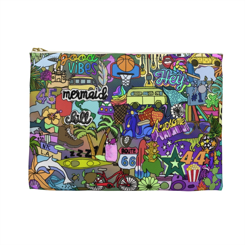 Tropical Vibes Accessory Pouch
