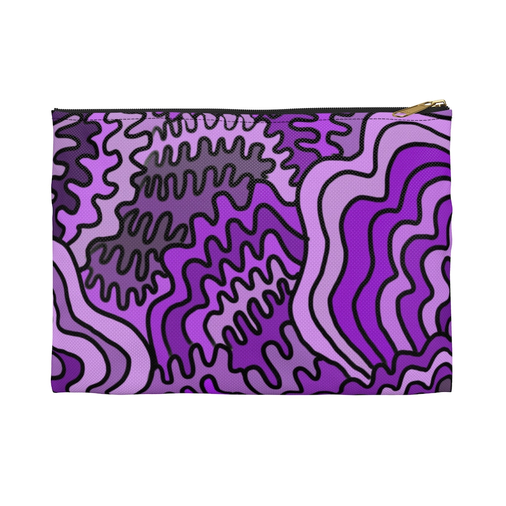 Purple Swirl Accessory Pouch
