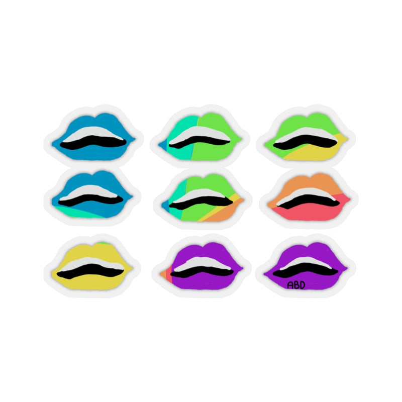 Color War Lips Stickers