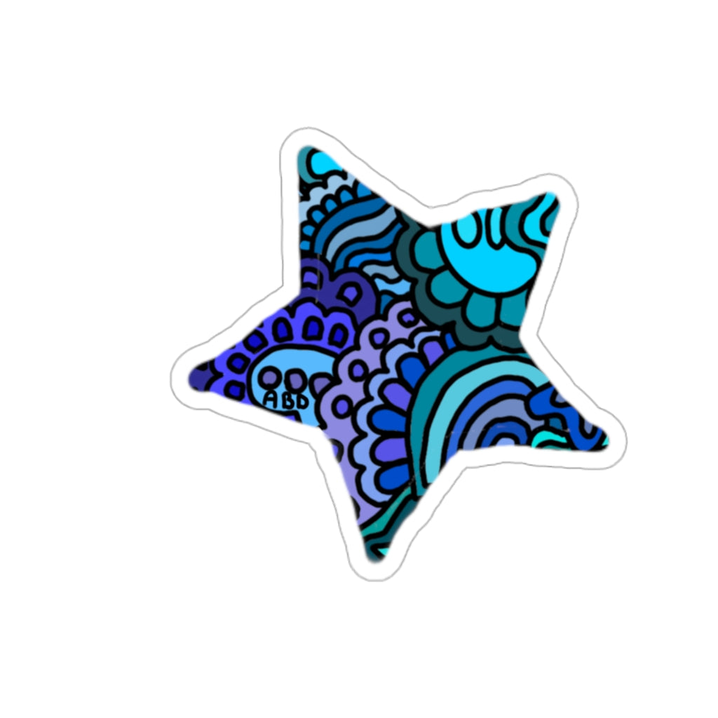 Doodle Cut Star Stickers