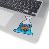 Swim Little Guppie  Stickers