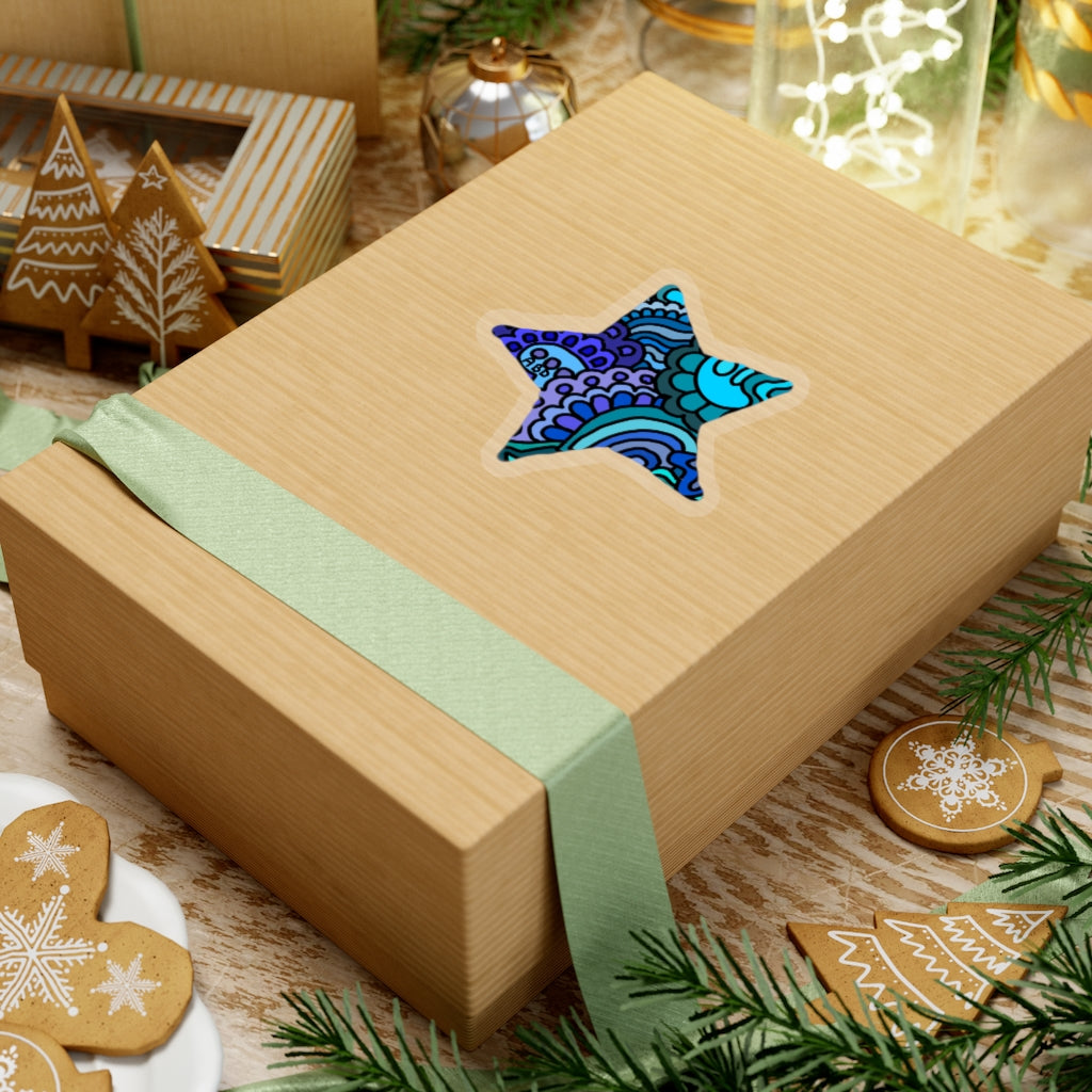 Doodle Cut Star Stickers