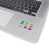 Color War Lips Stickers