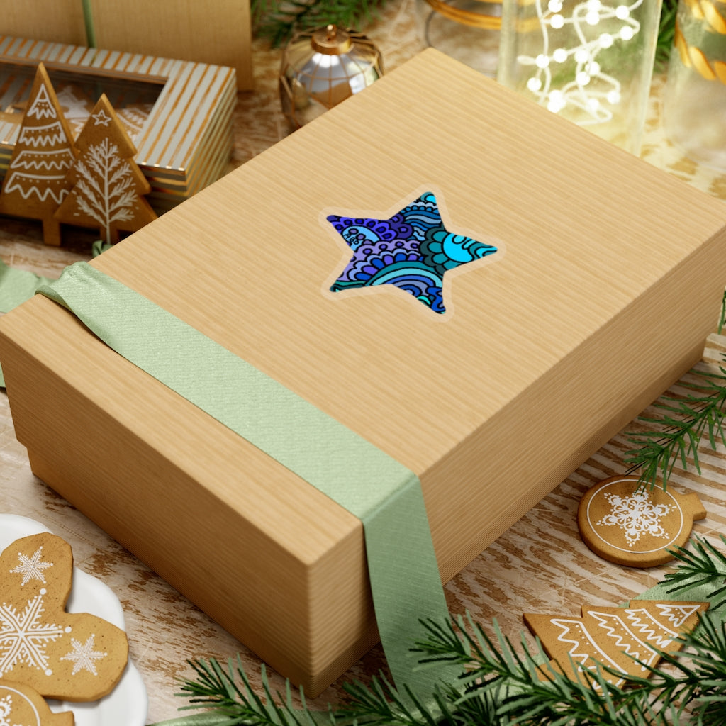 Doodle Cut Star Stickers