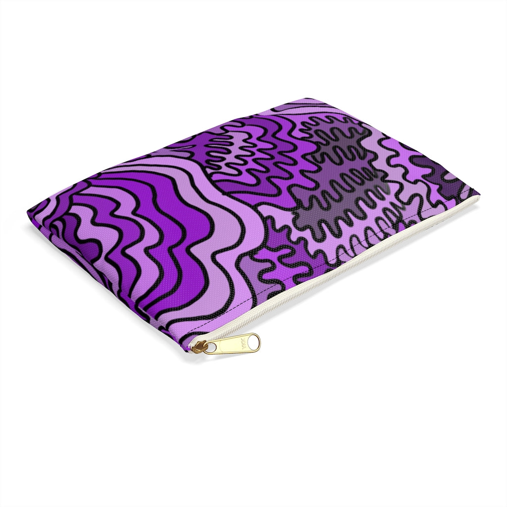 Purple Swirl Accessory Pouch
