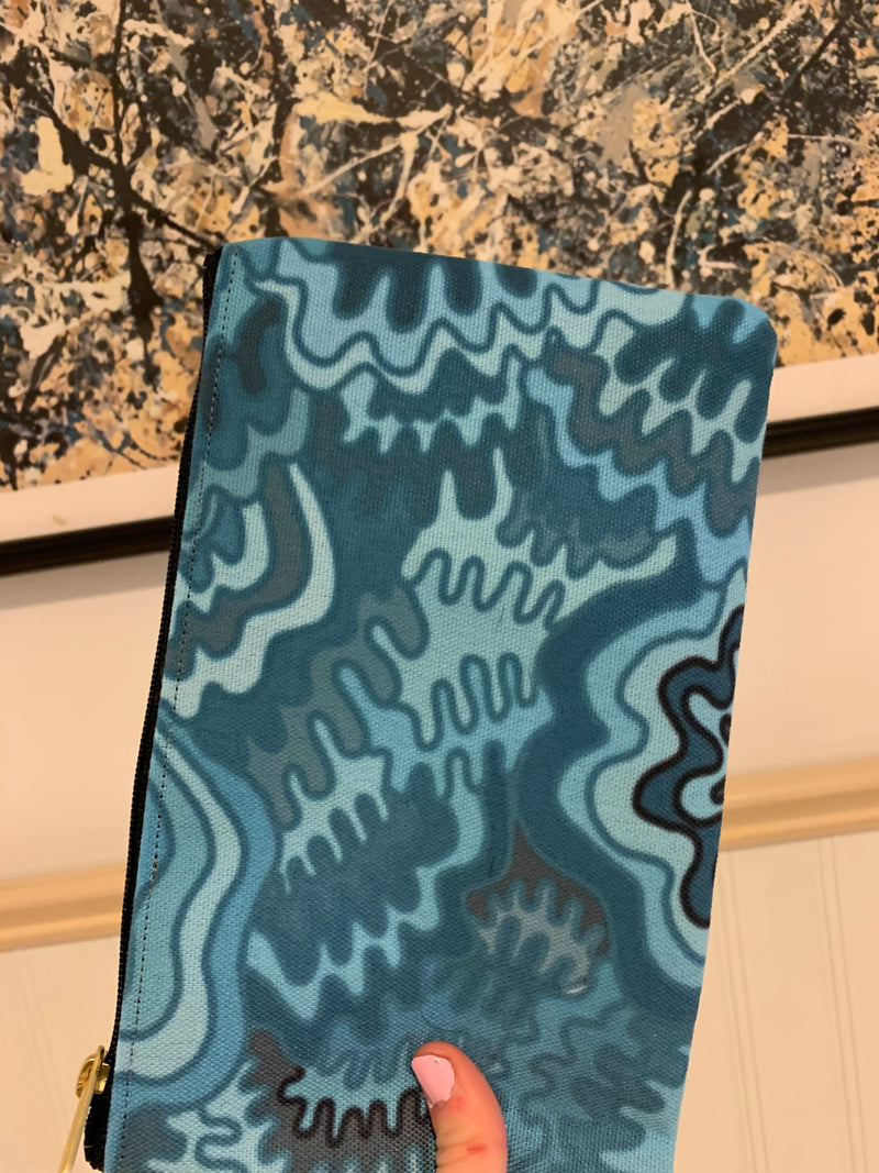 Blue Wave Accessory Pouch