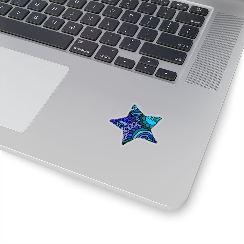 Doodle Cut Star Stickers