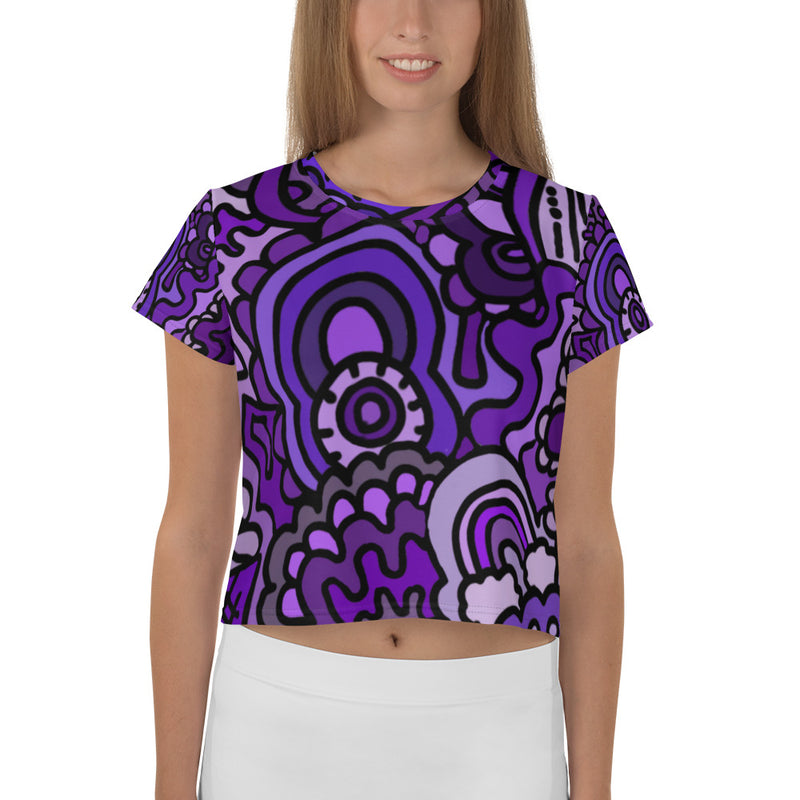 Turn It Purple Crop Tee