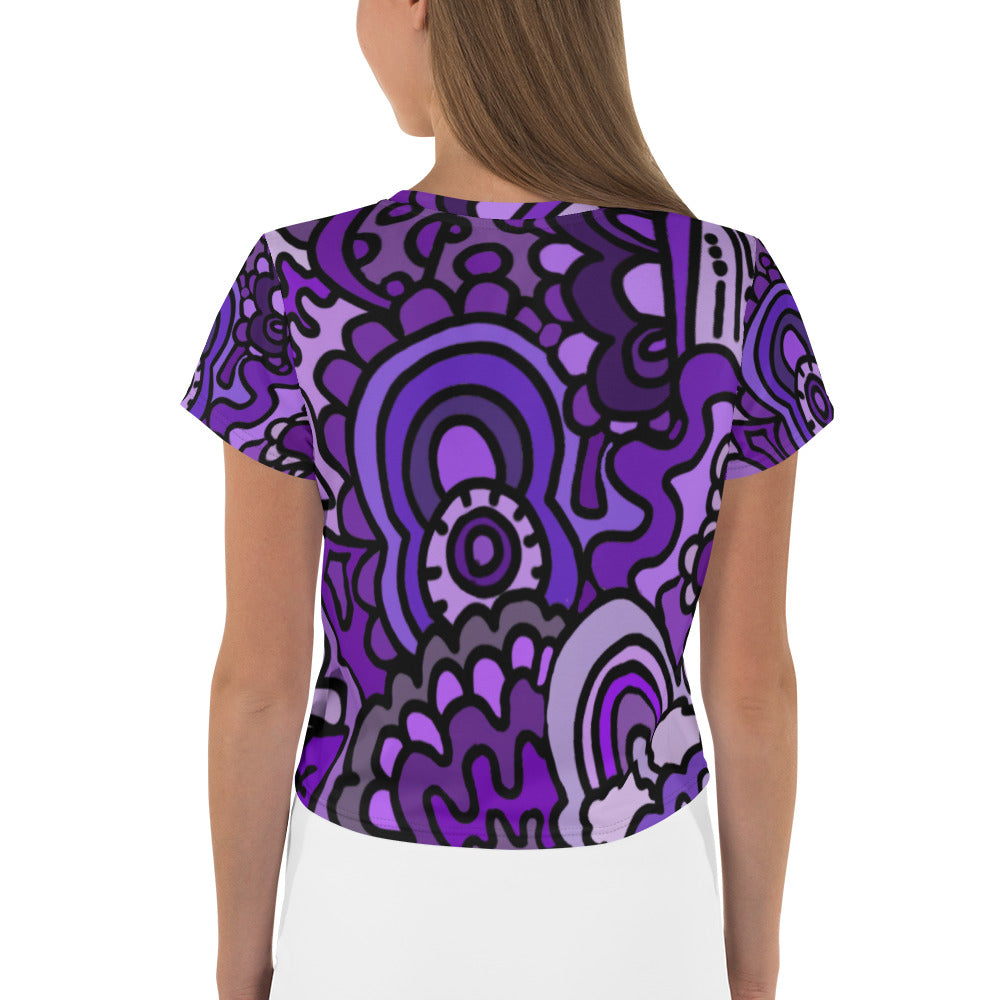 Turn It Purple Crop Tee