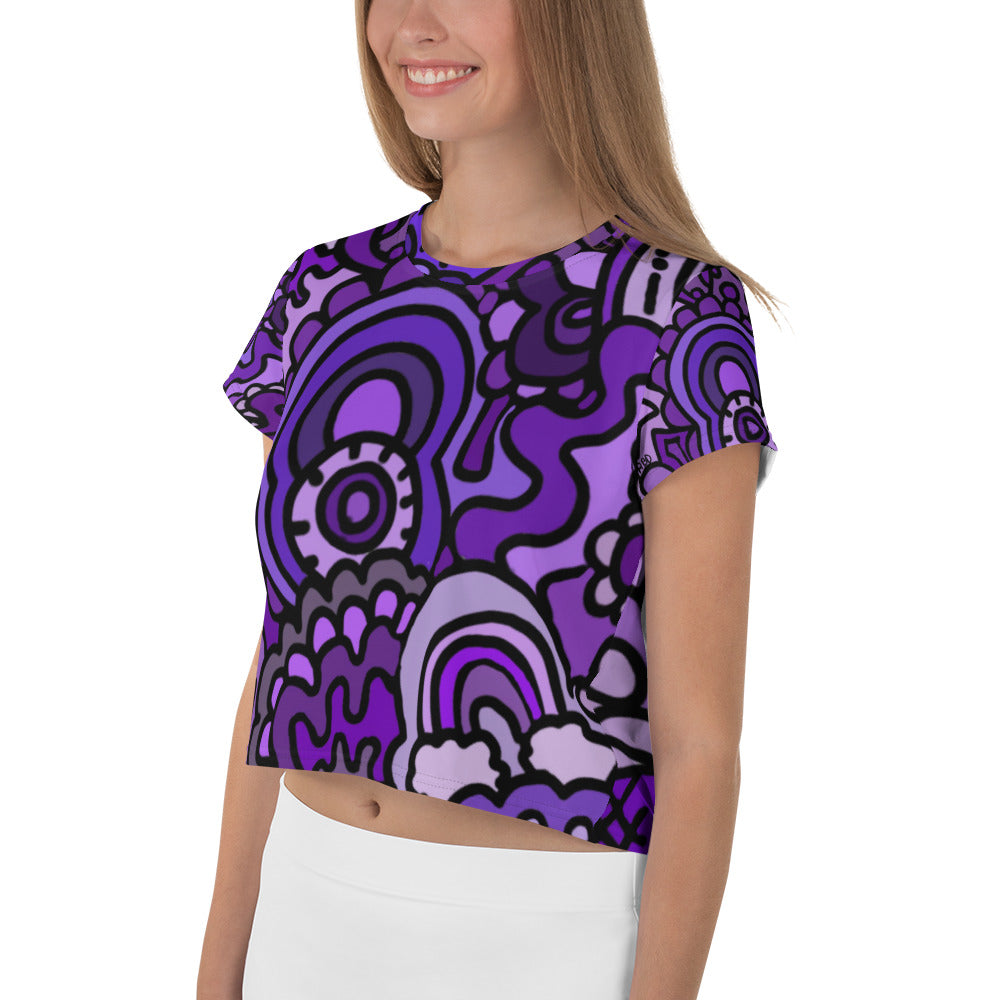 Turn It Purple Crop Tee