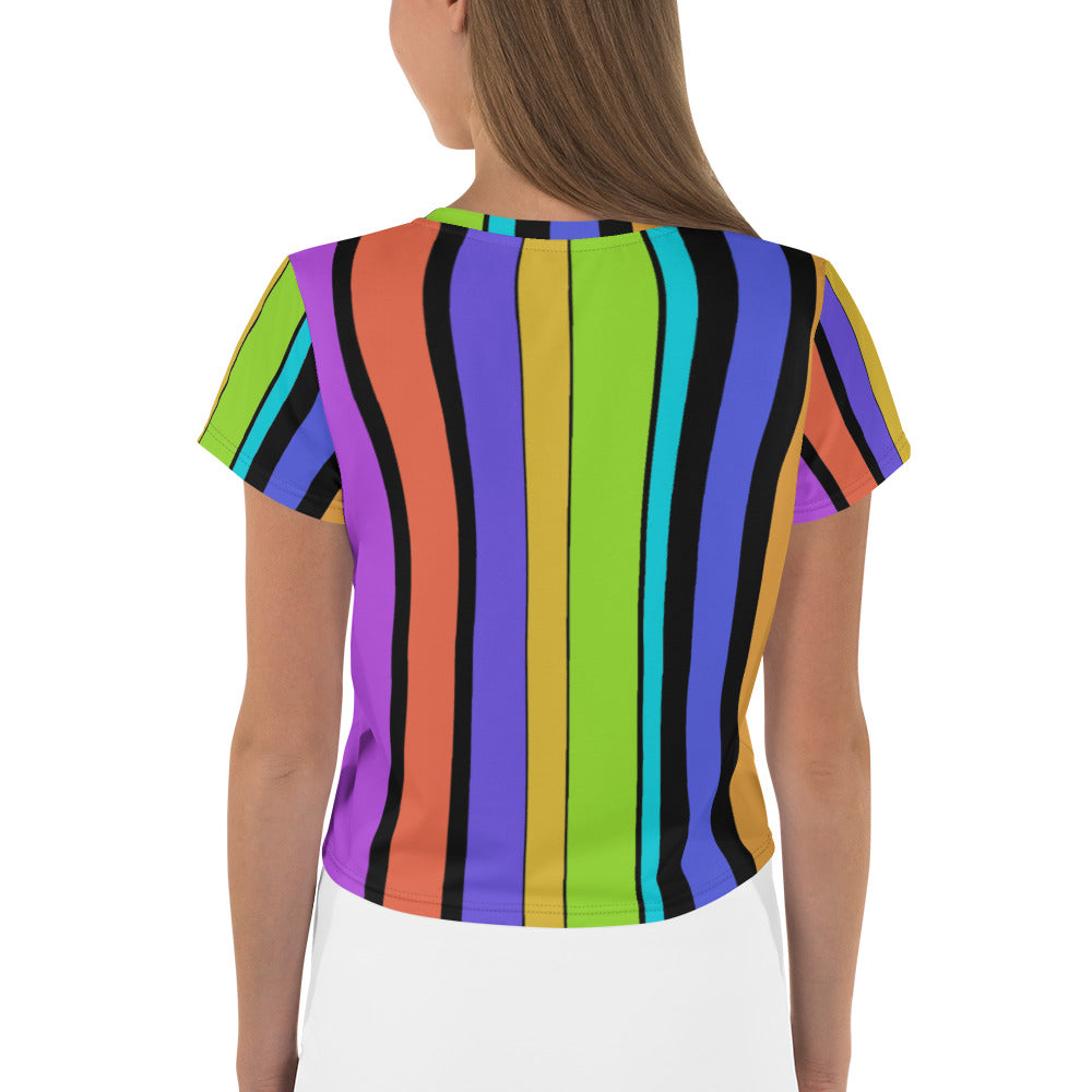 Stripe Out Crop Tee
