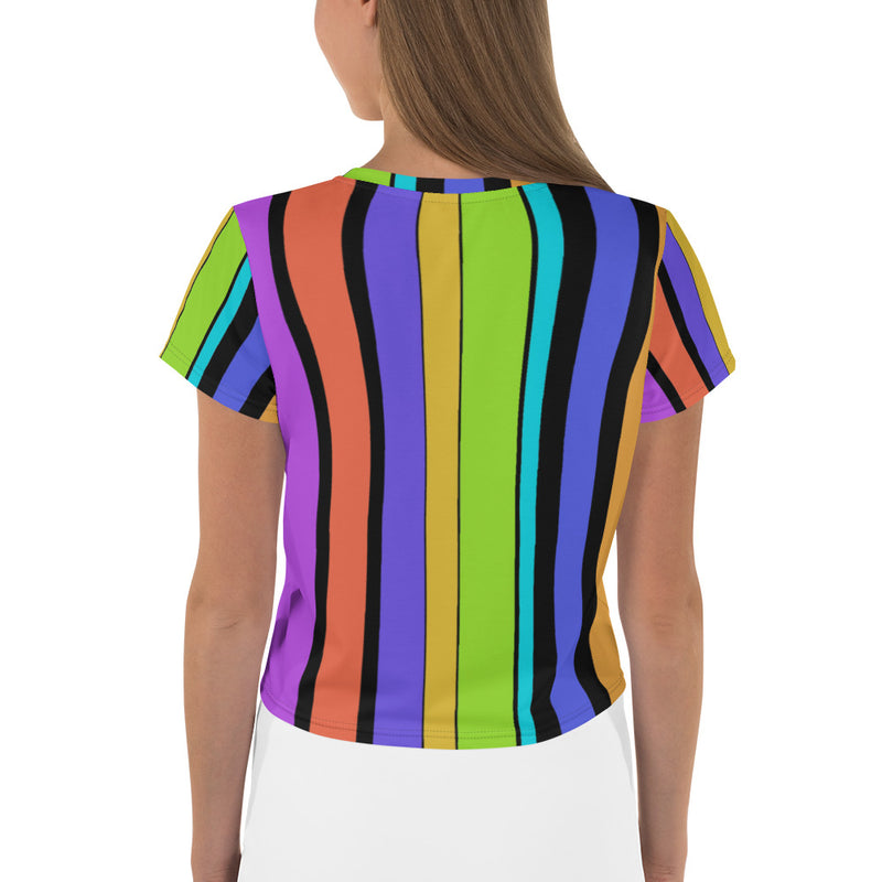 Stripe Out Crop Tee
