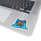 Swim Little Guppie  Stickers