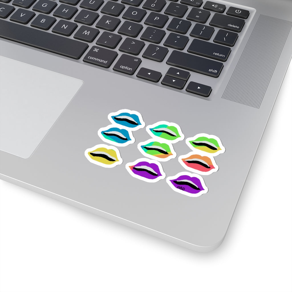 Color War Lips Stickers