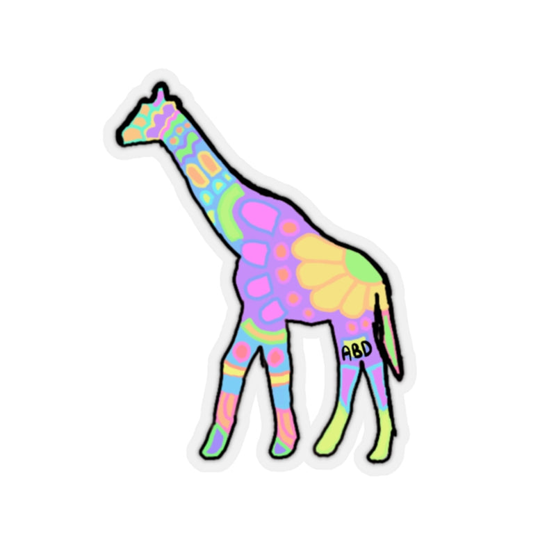 Long Neck Flowers Stickers