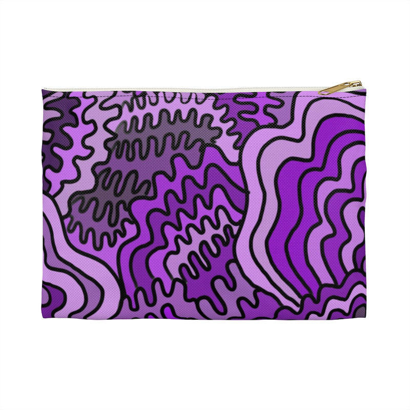 Purple Swirl Accessory Pouch