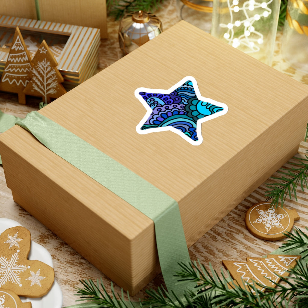 Doodle Cut Star Stickers