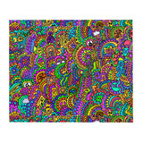 Colored Mind Throw Blanket