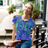 Cool Me Down Swirls Crop Top
