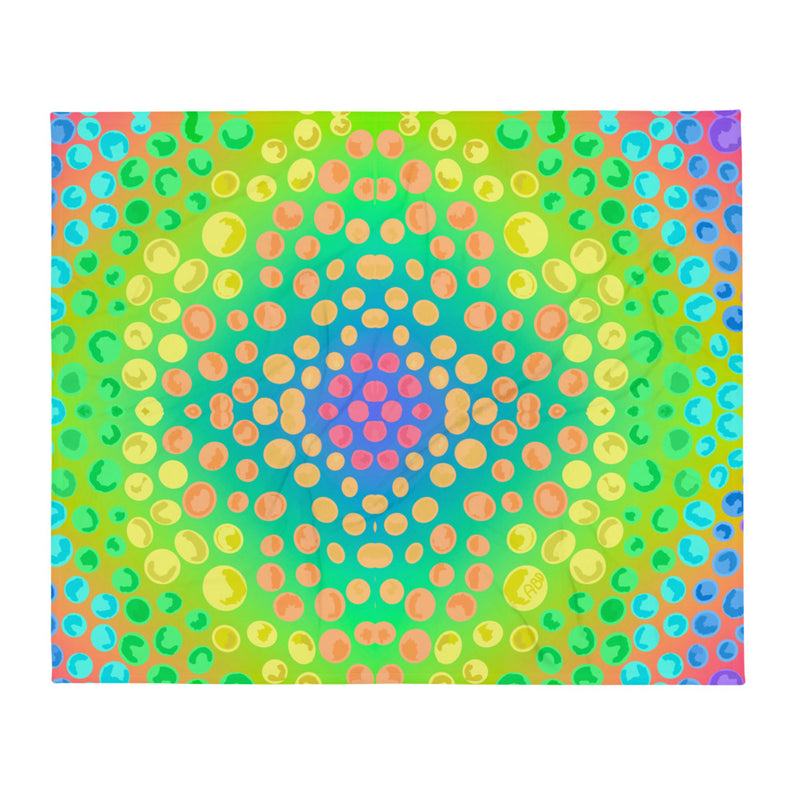 Bubble Blitz Throw Blanket