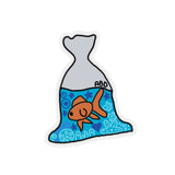 Swim Little Guppie  Stickers