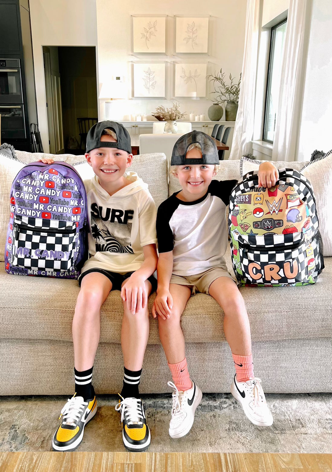 Custom sales backpacks vans