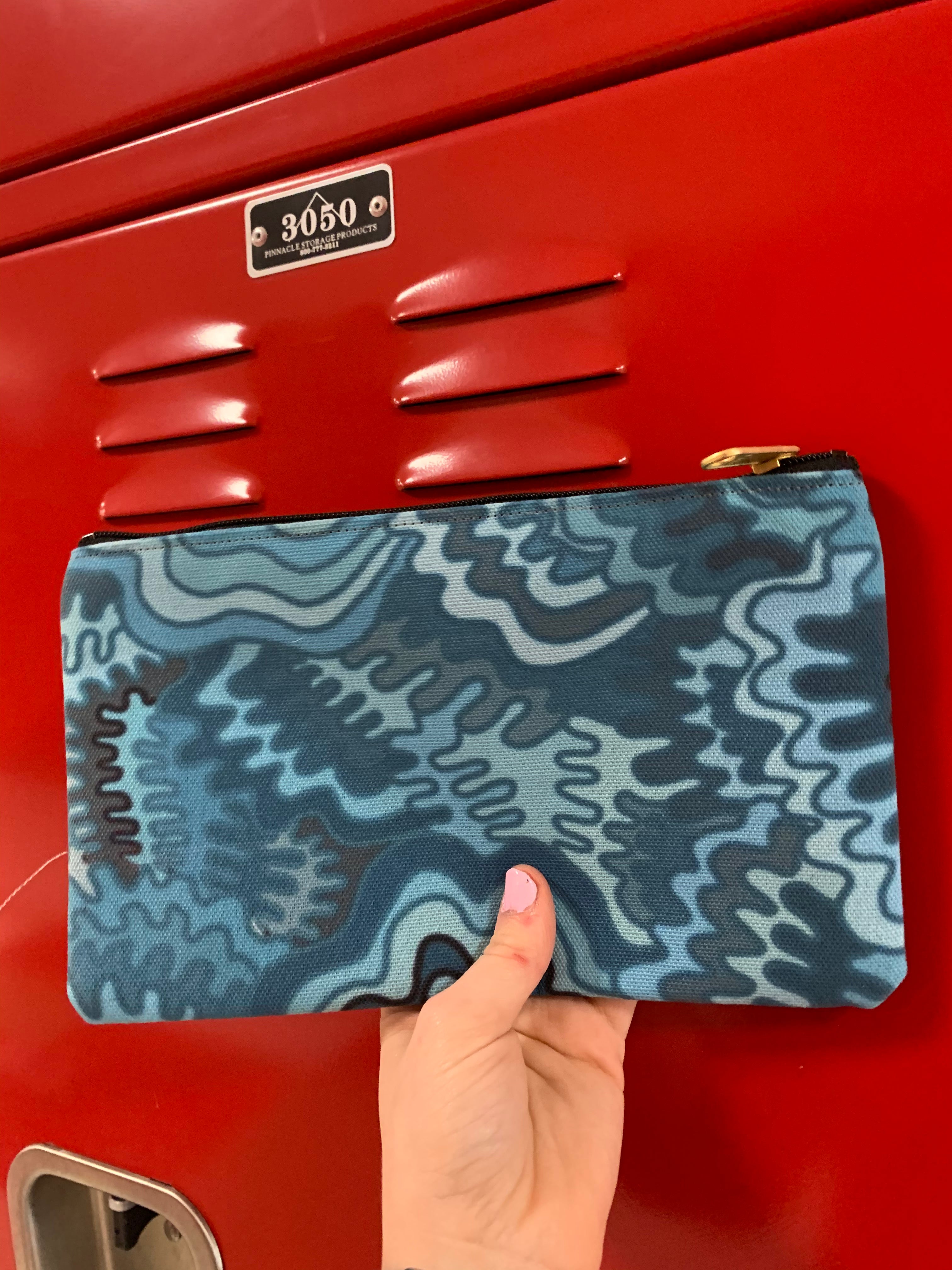 Blue Wave Accessory Pouch