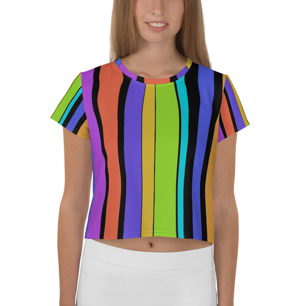 Stripe Out Crop Tee