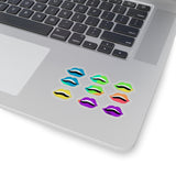 color war lips Stickers