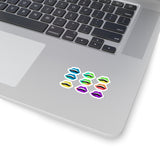 Color War Lips Stickers