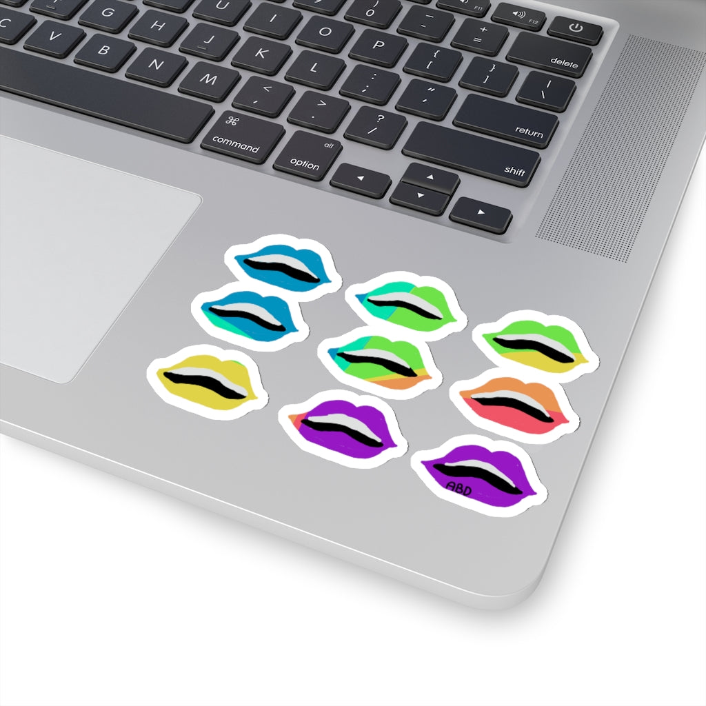 Color War Lips Stickers